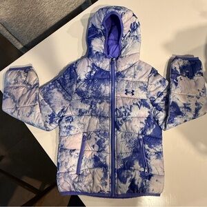 Under Armour Kids Puffer Jacket - Purple and White